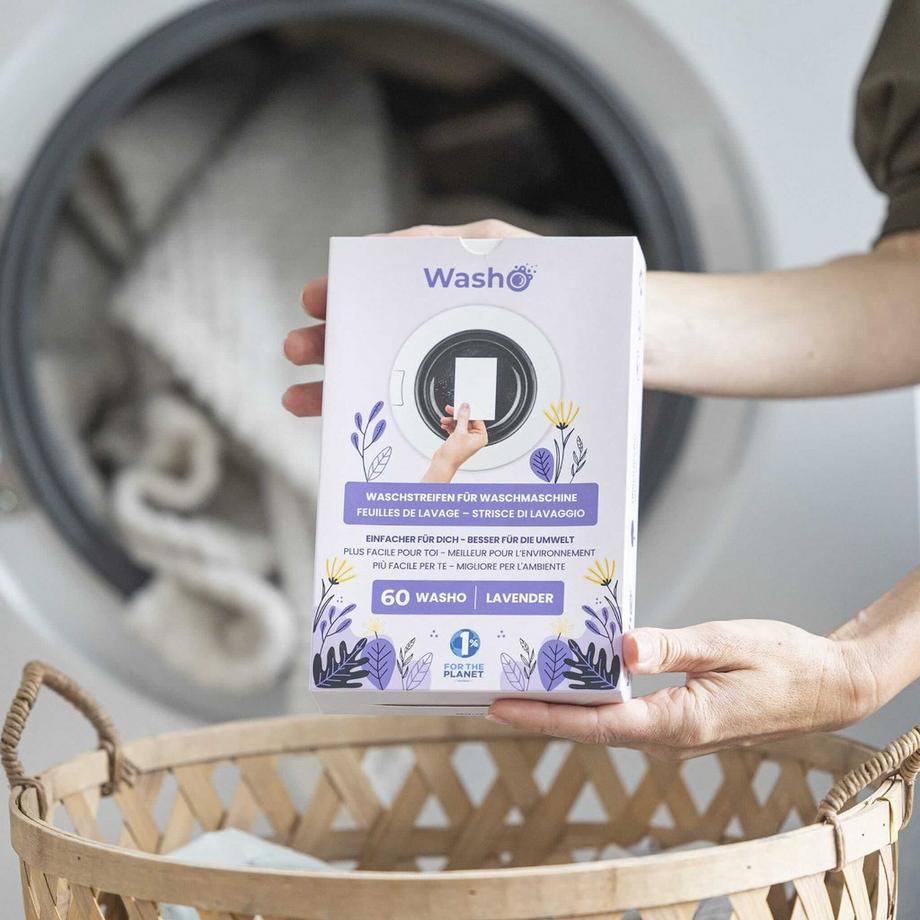 Washo Waschstreifen Lavendel 60 Stk  