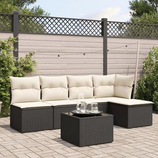 VidaXL set divano da giardino Polirattan  