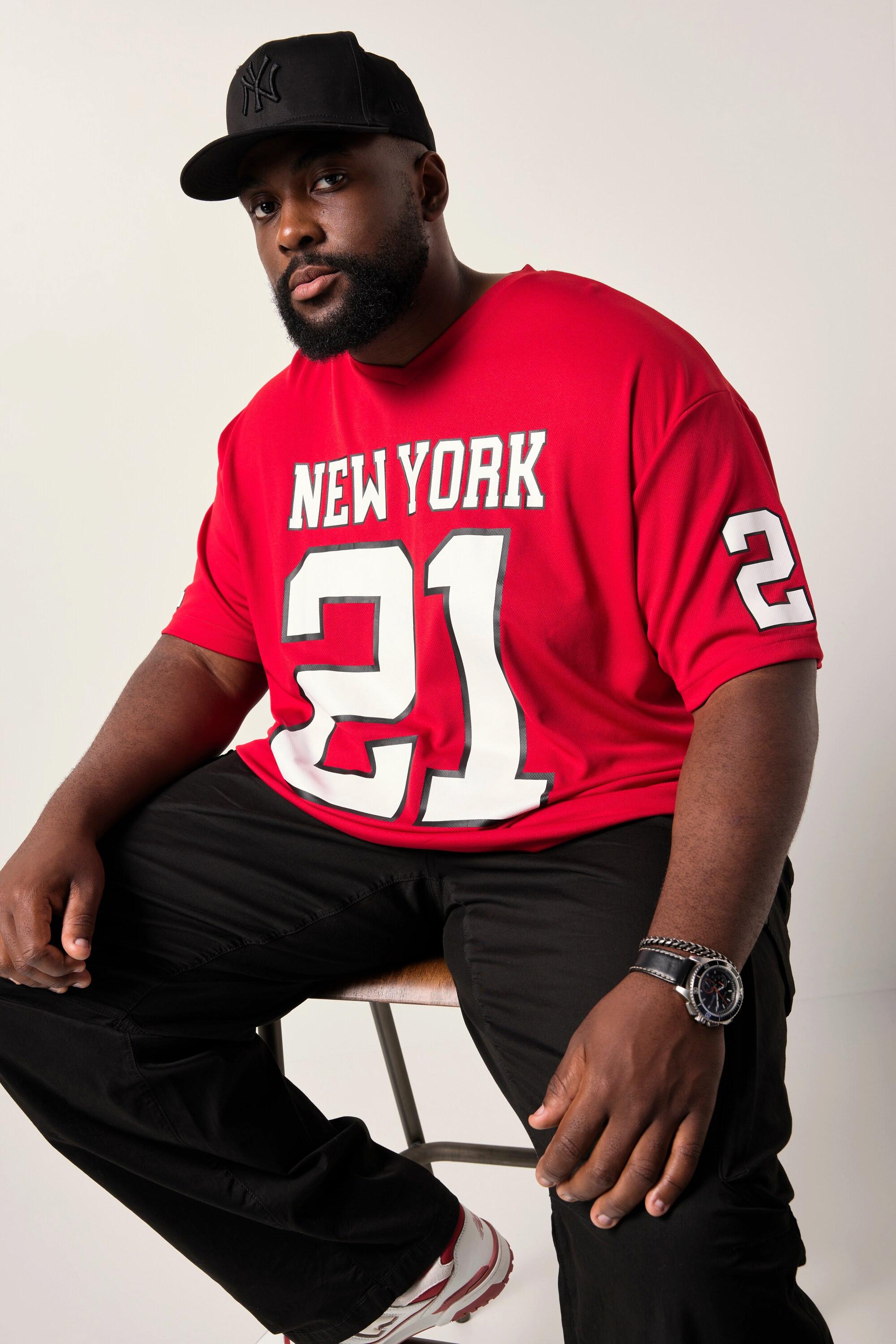 Sthuge Oversized Halbarm T-Shirt mit Football Print  