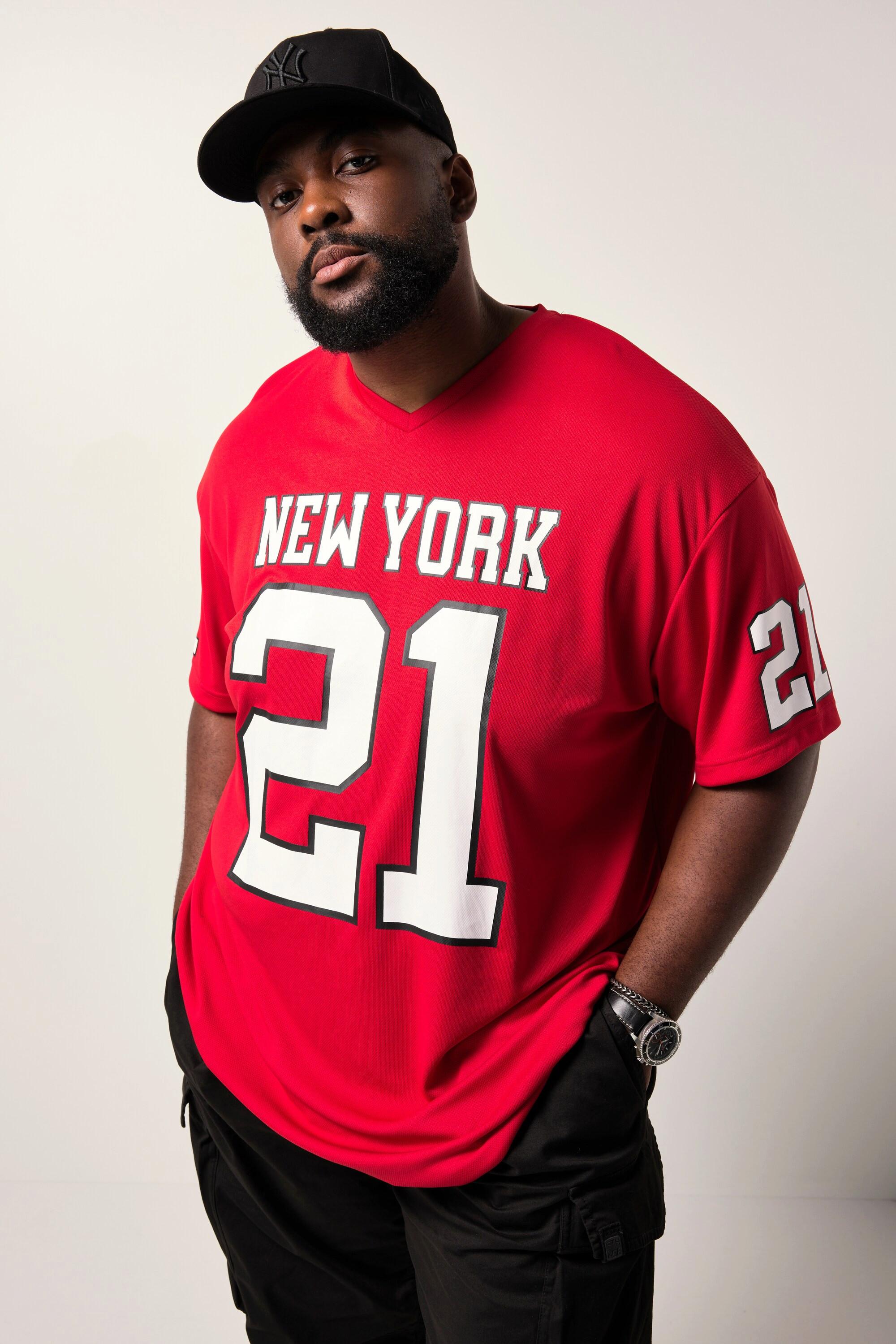 Sthuge Oversized Halbarm T-Shirt mit Football Print  