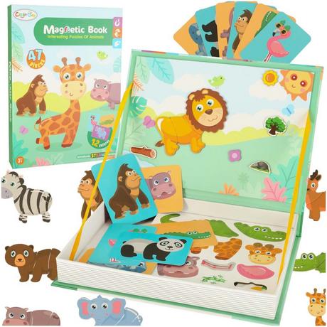 Pricenet  Puzzle magnetico animali safari 47el. 