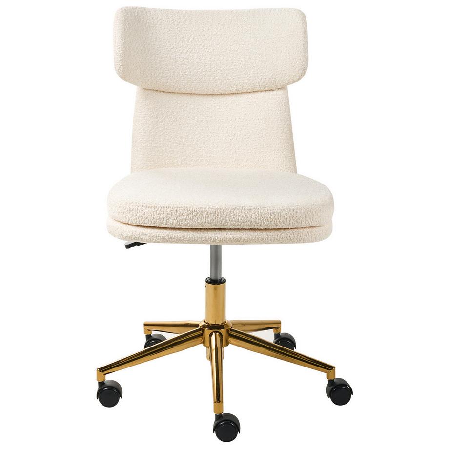 Beliani Chaise de bureau en Bouclé  GRANBY  