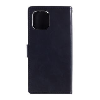 Mercury  iPhone 12 Pro Max - Blue Moon Leder Etui Hülle Karten 