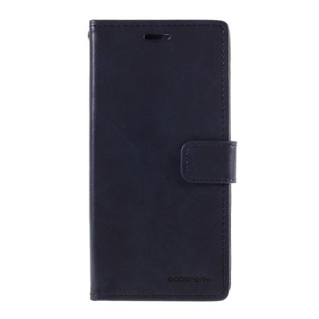 Mercury  iPhone 12 Pro Max - Blue Moon Leder Etui Hülle Karten 