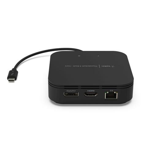 belkin  Thunderbolt 3 Dock Core Kabelgebunden Schwarz 