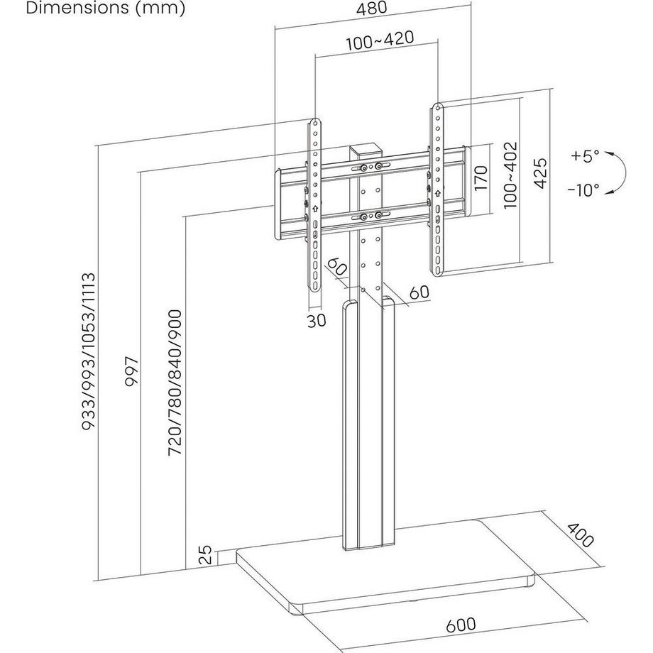 PureMounts  Standfuss PM-TVS-10 