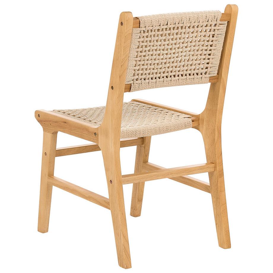 Beliani Set di 2 sedie da pranzo en Legno di caucciù Rustico OZELLA  