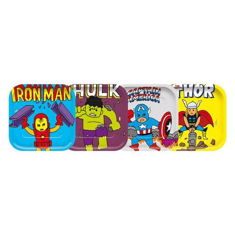 Marvel Avengers WegwerfTeller, Papier 4erPack  