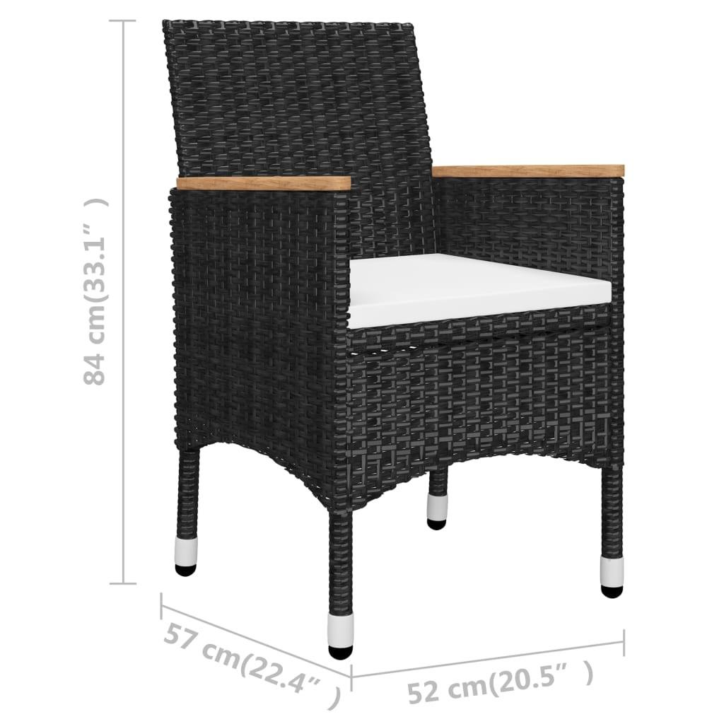 VidaXL Bistro-set poly-rattan  