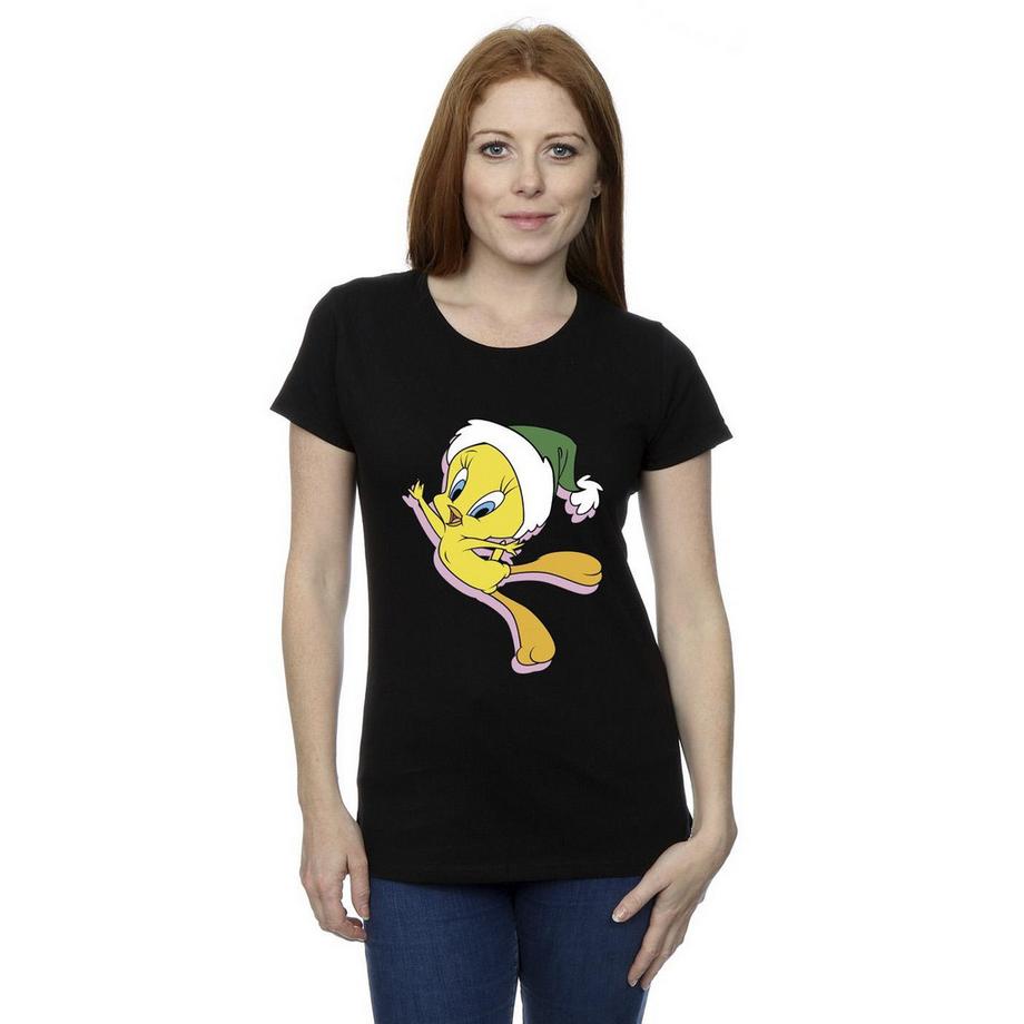 LOONEY TUNES Tweety Bird T-Shirt Noël  