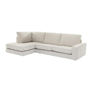 Vente-unique Ecksofa - Ecke links - Stoff - Beige - APRICALE  