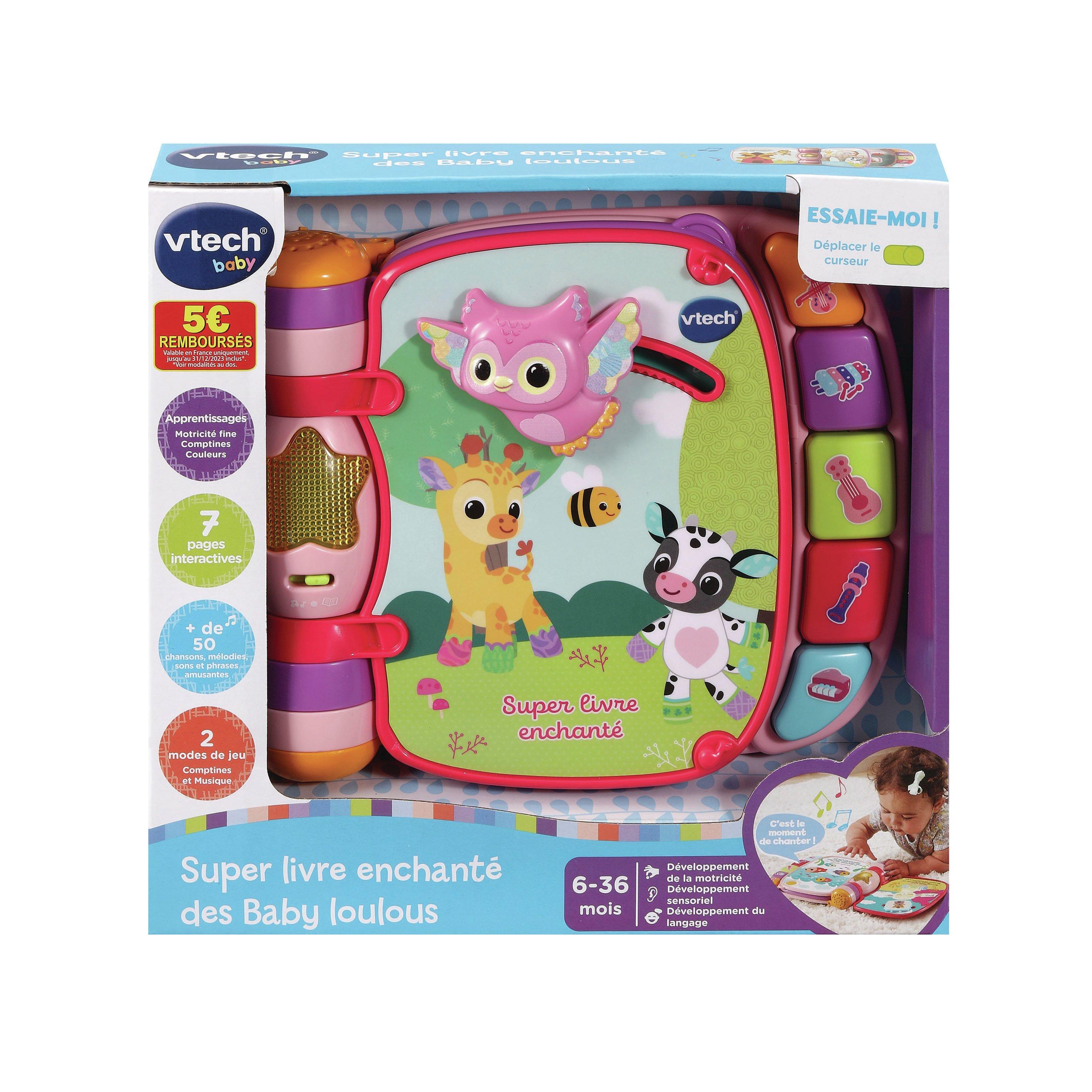 vtech  Super livre enchanté rose Französisch Super livre enchanté des Baby loulous (rose) 