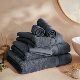 La Redoute Intérieurs Lot de 4 gants de toilette coton peigné 600g/m2  