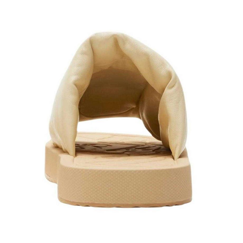 BURBERRY Ekd Sandali Slide in Pelle di Agnello  