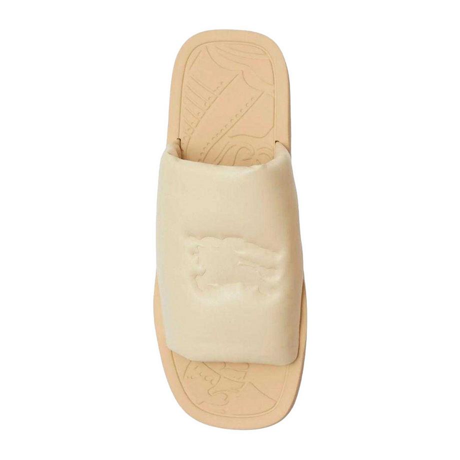 BURBERRY Ekd Sandali Slide in Pelle di Agnello  