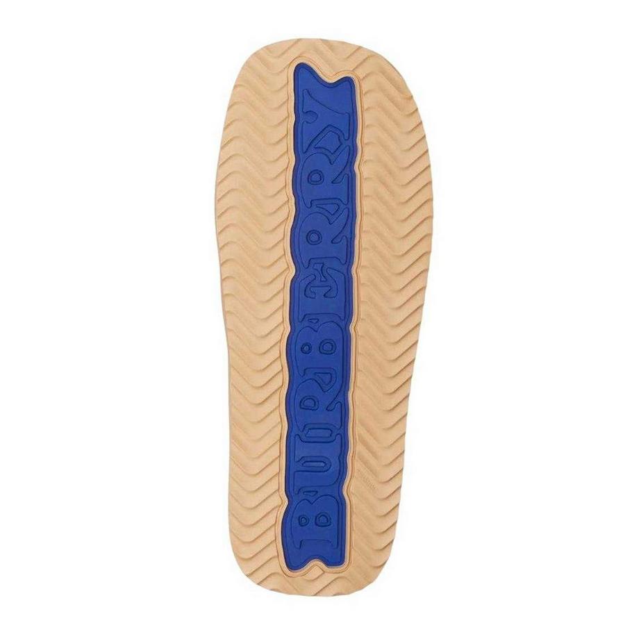 BURBERRY Ekd Sandali Slide in Pelle di Agnello  