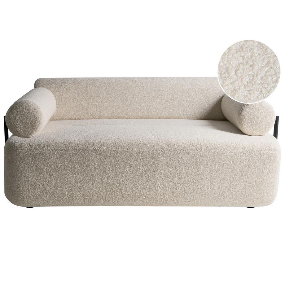 Beliani 2 Sitzer Sofa aus Bouclé  ELVA  