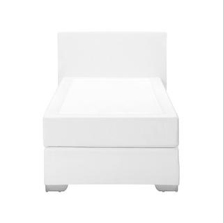 Beliani Letto boxspring en Pelle sintetica Moderno PRESIDENT  