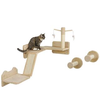 PawHut  Katzen Kletterwand Set 