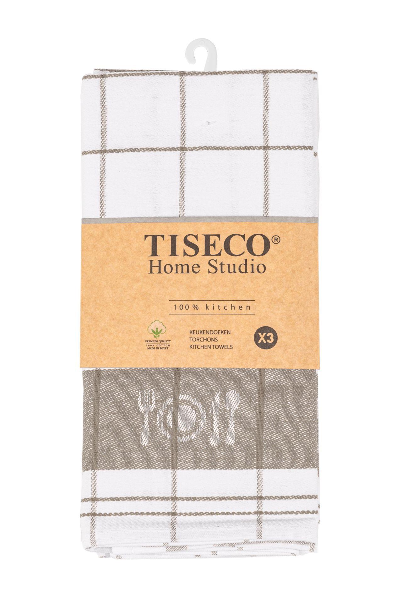 Tiseco Asciugapiatti in cotone FARAONE 3pcs  
