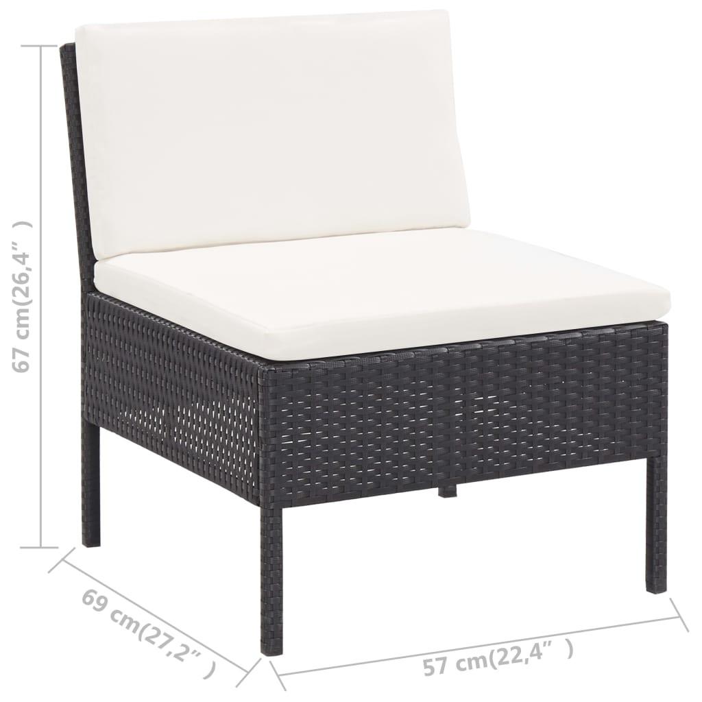 VidaXL Garten-lounge-set poly-rattan  