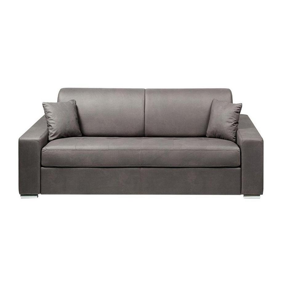 Vente-unique Canapé 4 places conible express en tissu EMIR CouchageMatelas  