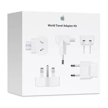 Apple World Travel Adapter Kit - Kit adaptateur de connecteur d'alimentation - pour MacBook; MacBook Air (Fin 2018, Mi-2019), with Retina display; MacBook Pro