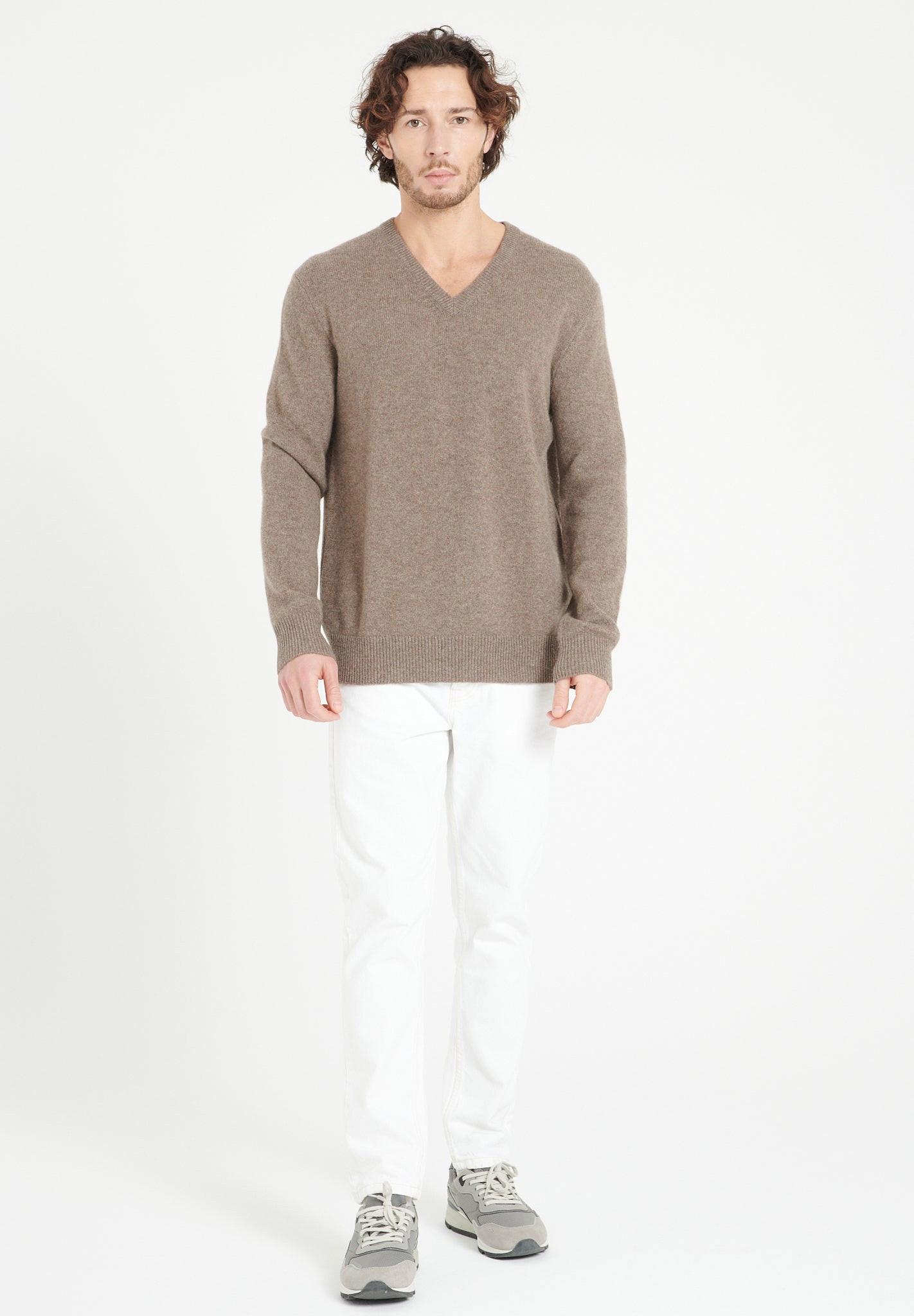 Studio Cashmere8  LUKE 13 Maglione con scollo a V 4 strati - 100% cashmere 