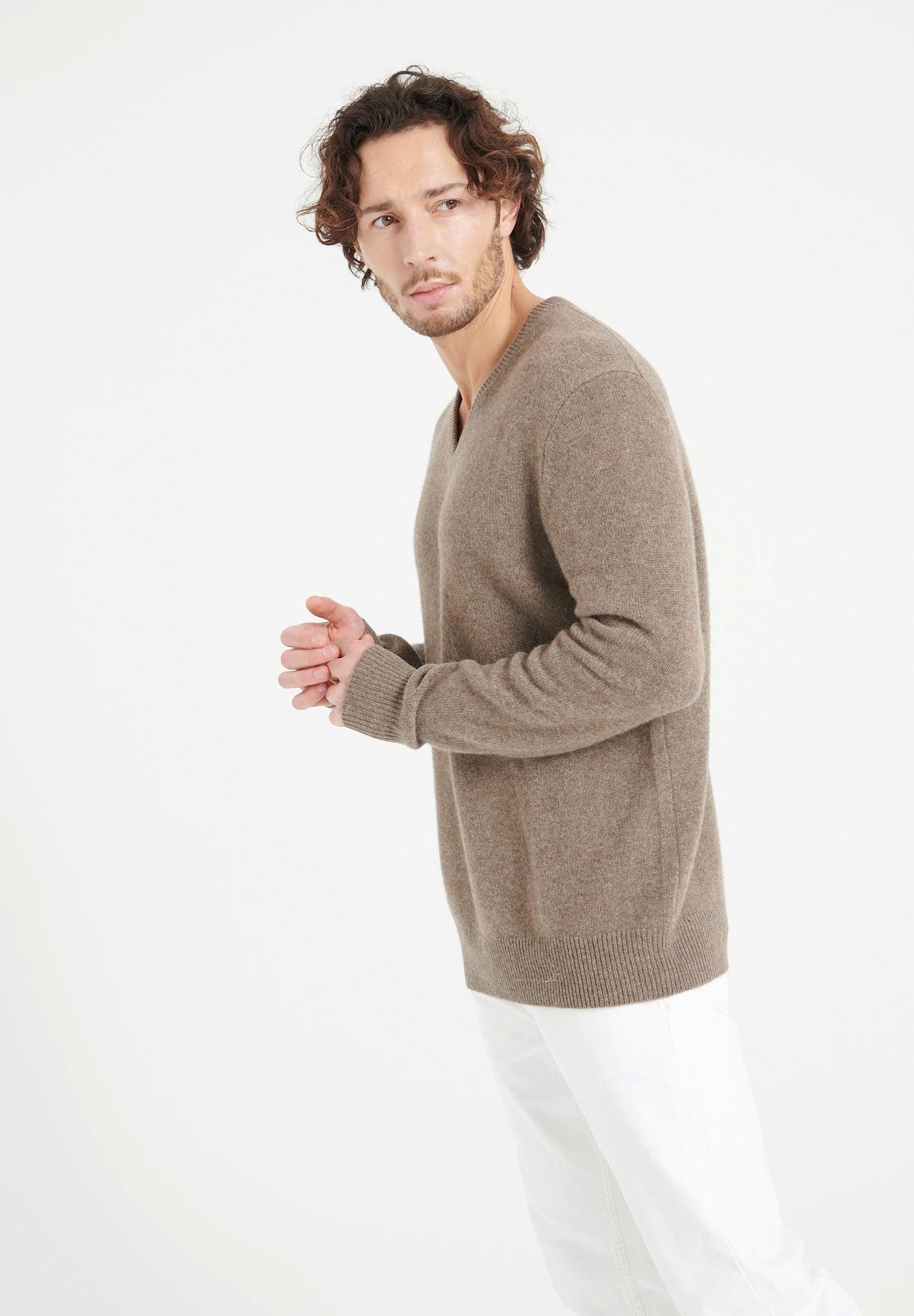 Studio Cashmere8  LUKE 13 Maglione con scollo a V 4 strati - 100% cashmere 