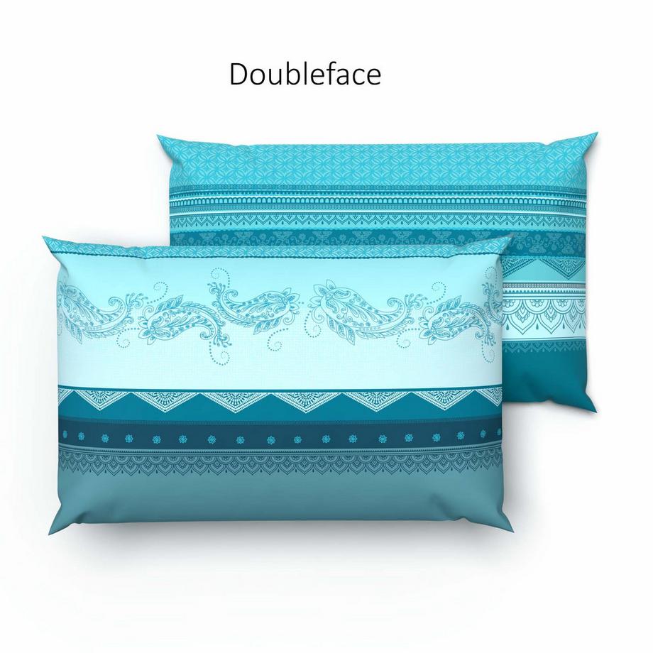 Lotus Kopfkissenbezug Renforcé Iwalani petrol