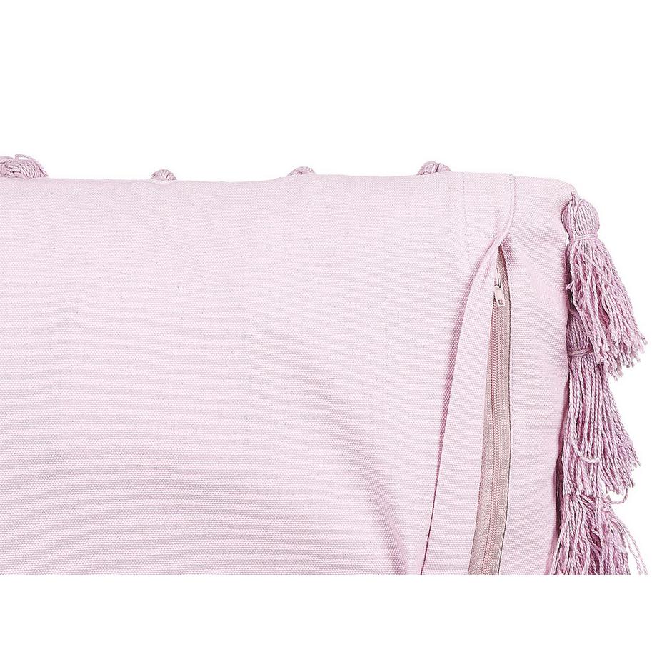 Beliani Lot de 2 coussins décoratifs en Coton Boho LYNCHIS  