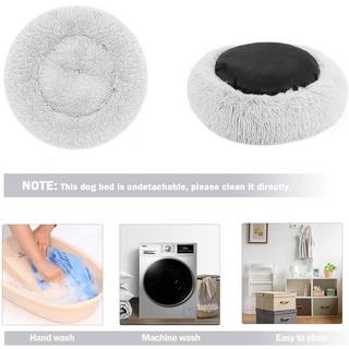 Alopini  Hundebett Hundekissen Flauschig rund aus Plüsch - Donut 