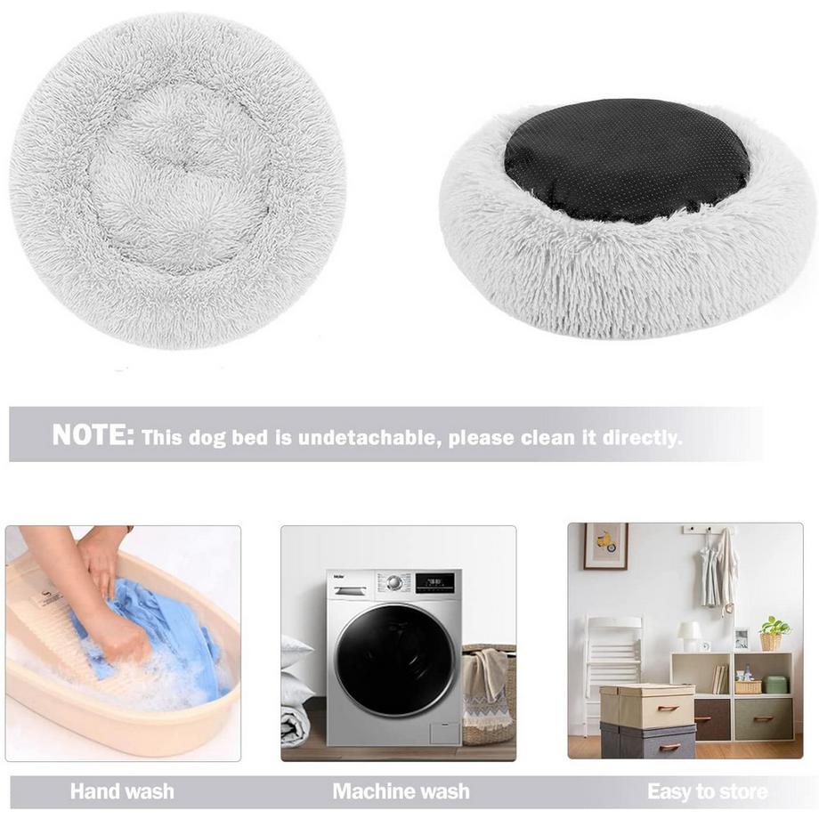 Alopini  Hundebett Hundekissen Flauschig rund aus Plüsch - Donut 