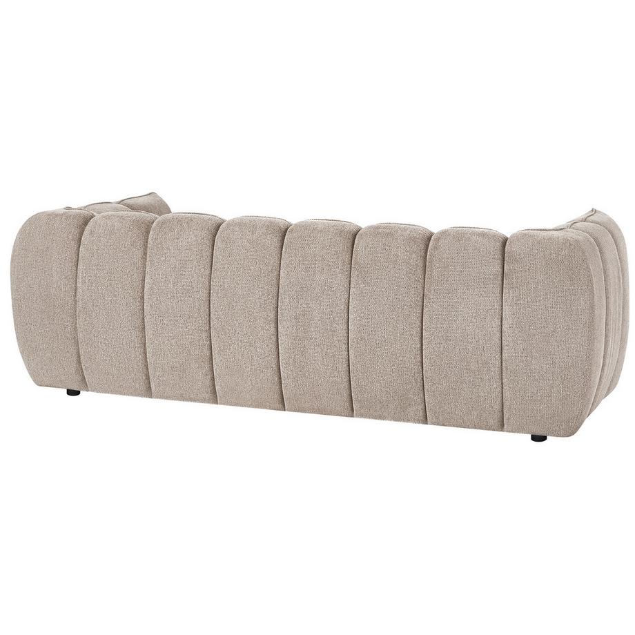 Beliani 3 Sitzer Sofa aus Stoff Skandinavisch NESS  