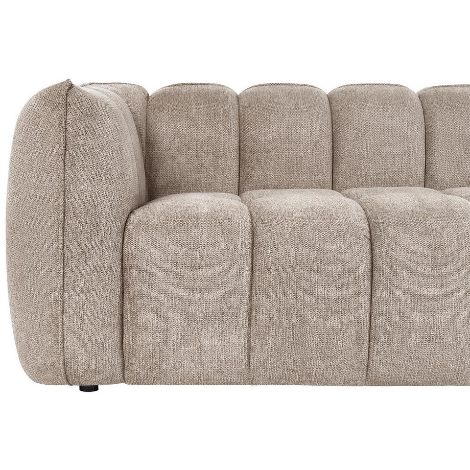 Beliani 3 Sitzer Sofa aus Stoff Skandinavisch NESS  