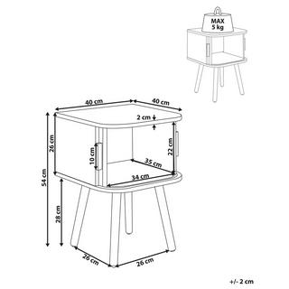 Beliani Table de chevet en MDF Moderne SELAH  