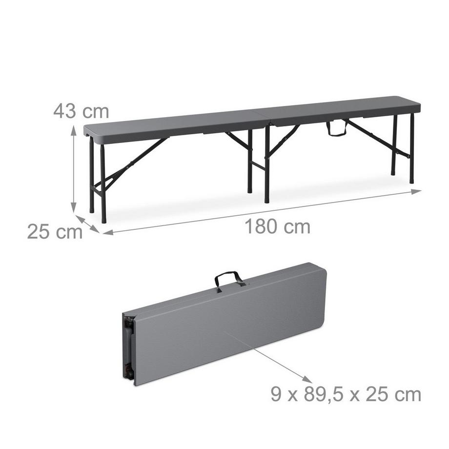 B2X 3-teilige zusammenklappbare Bierzeltgarnitur  