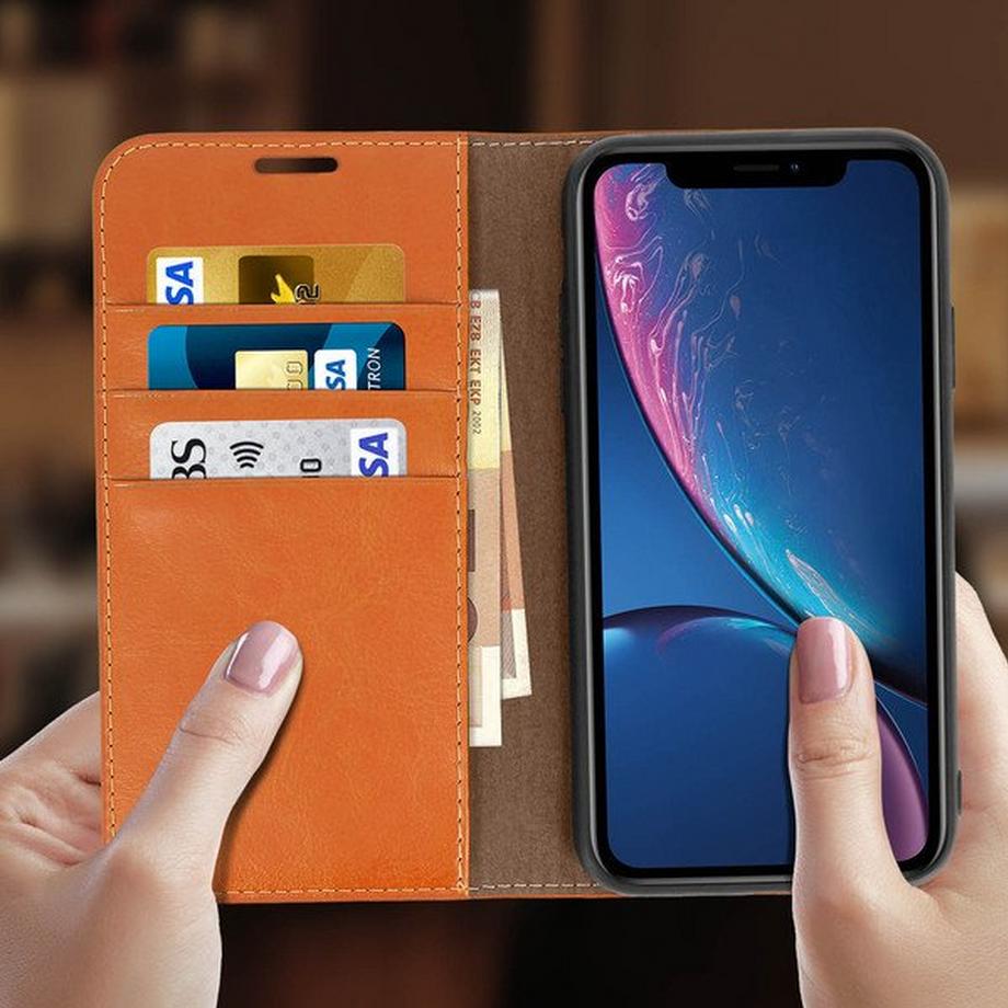 Avizar  Étui Cuir véritable Apple iPhone XR 