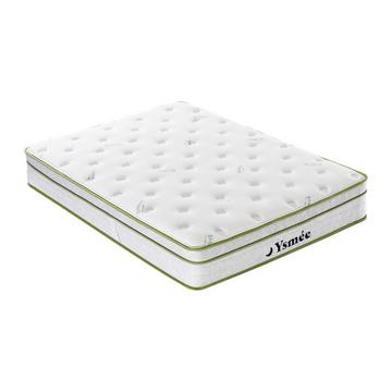 Matelas 140 x 190 cm ressorts ensachés 5 zones et coutil bambou ép.28cm - PASIR de YSMÉE