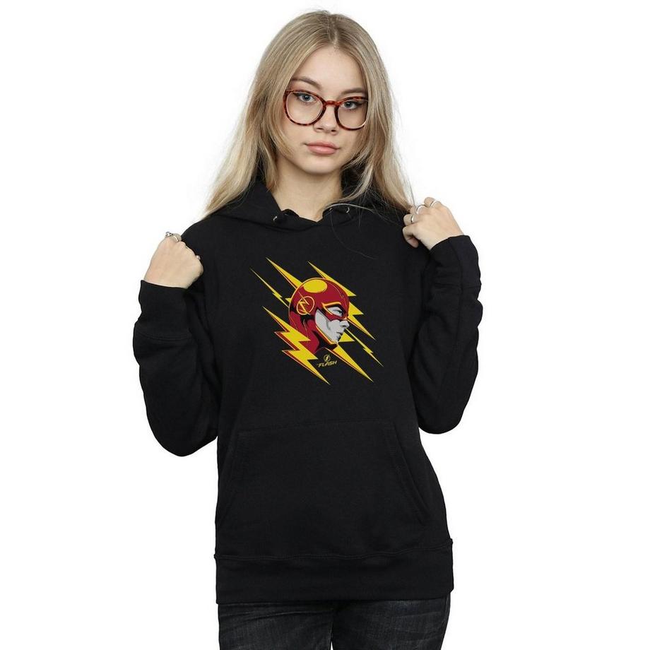 DC COMICS Flash Lightning Bolt Felpa con Cappuccio  