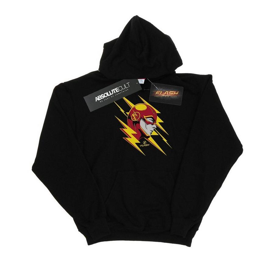 DC COMICS Flash Lightning Bolt Felpa con Cappuccio  