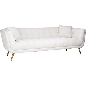 Sofa Huxley weiss gold gebürstet 230