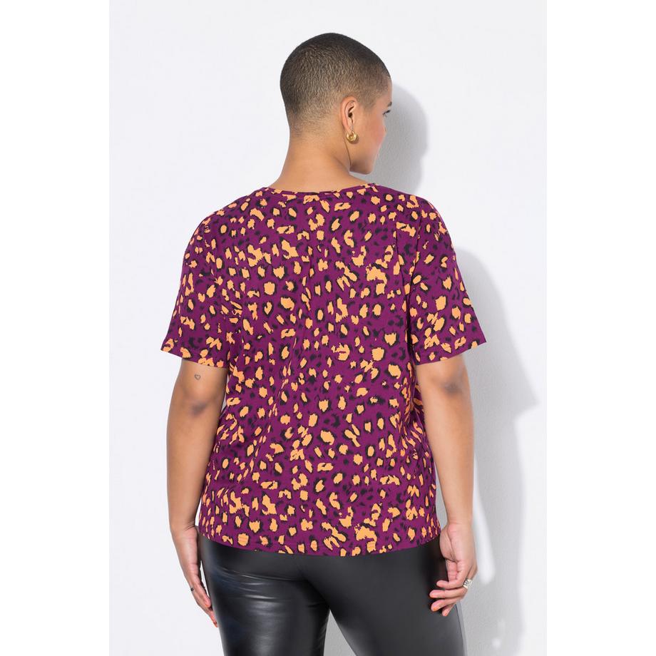 Studio Untold Leopardenmuster Kurzarm T-Shirt  