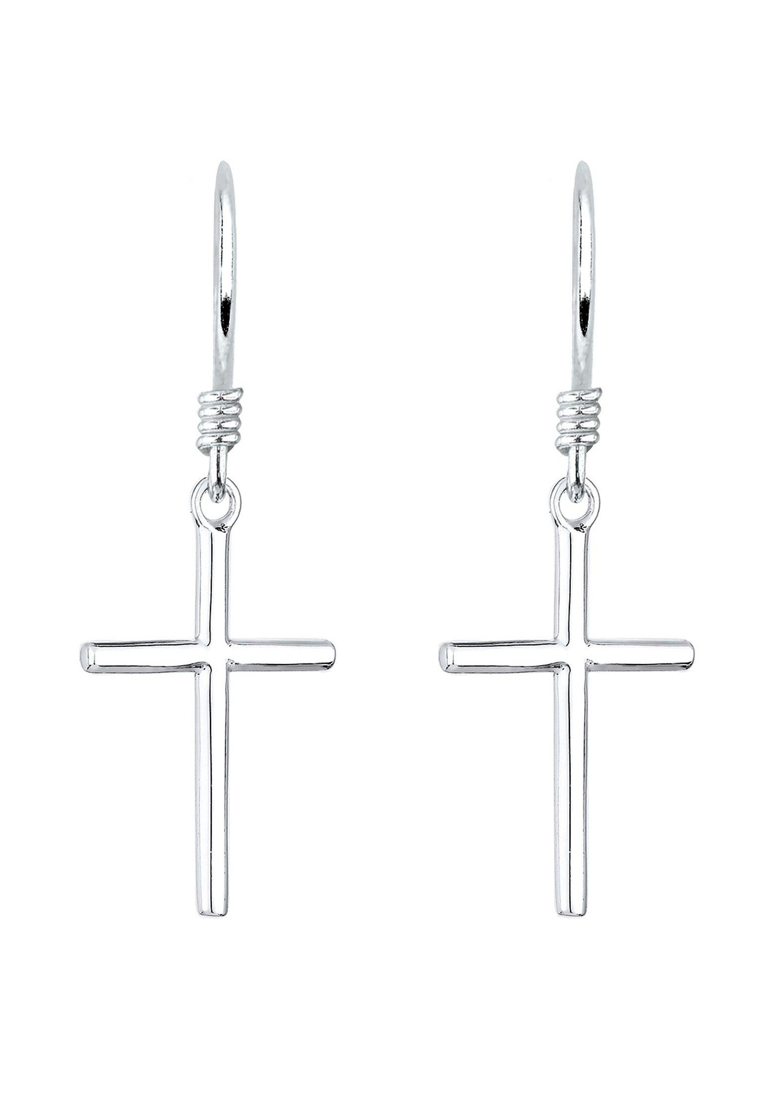 Elli  Ohrringe Ohrhänger Kreuz Symbol 