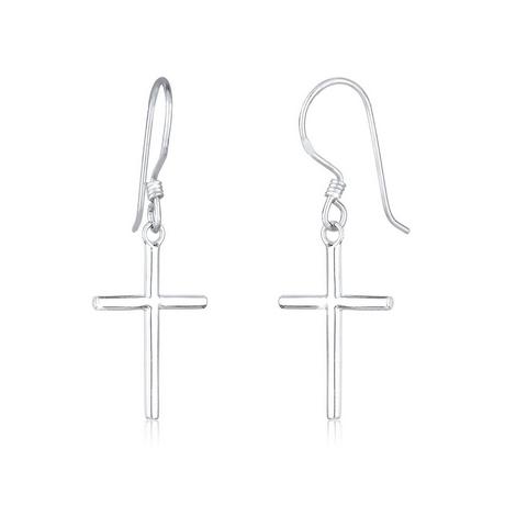 Elli  Ohrringe Ohrhänger Kreuz Symbol 