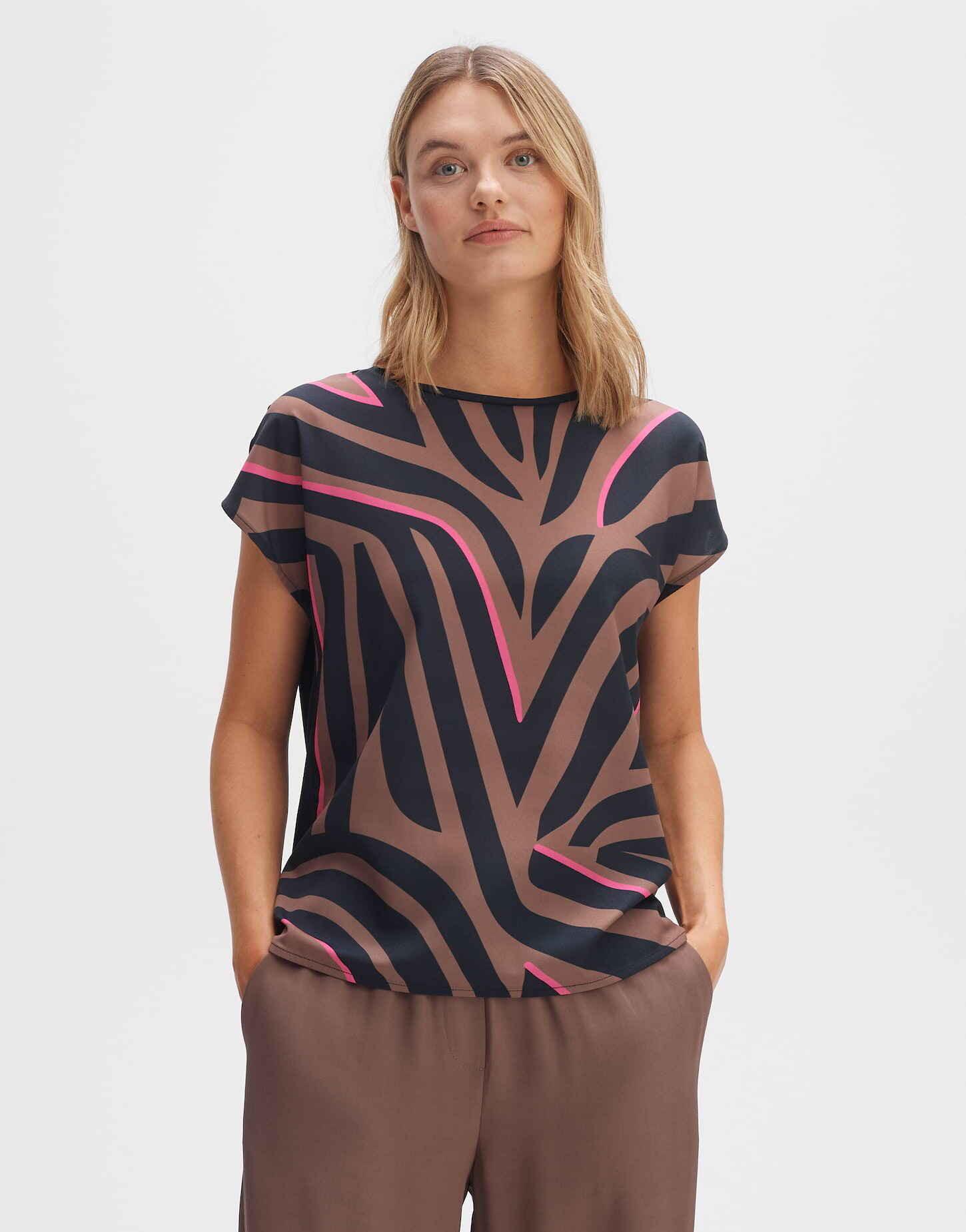 OPUS  Print-Shirt Sevela print gerader Schnitt 