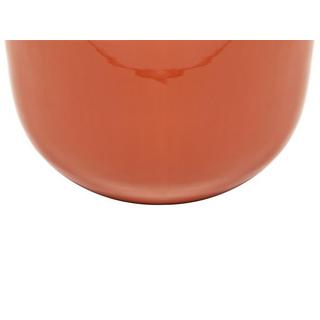 Vente-unique Vase en métal émaillé - D. 29 x H. 36 cm - finition laiton - Terracotta - KLAUDIA  