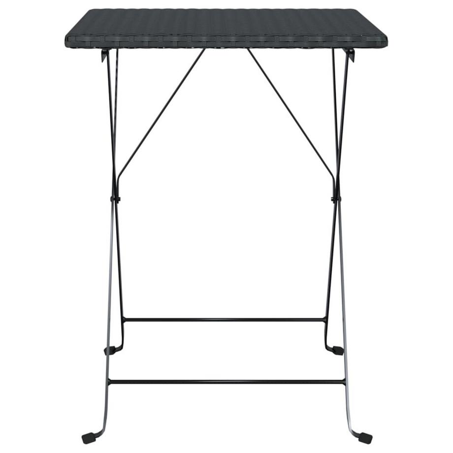 VidaXL Table de bistrot pliante rotin synthétique  