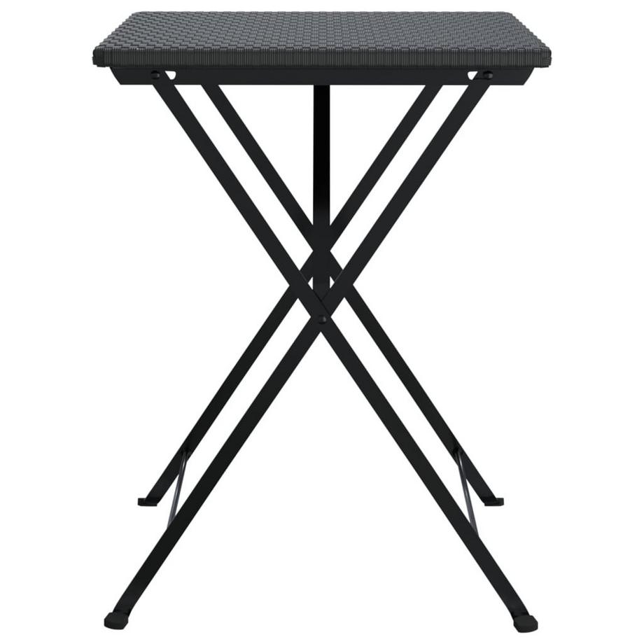 VidaXL Table de bistrot pliante rotin synthétique  