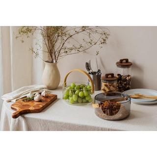 Nuts Innovations Servierschüssel mit Griff smoke  